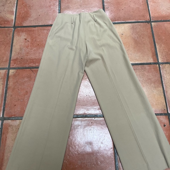 Celine Vintage Wide Leg Tan Trousers - Picture 8 of 12